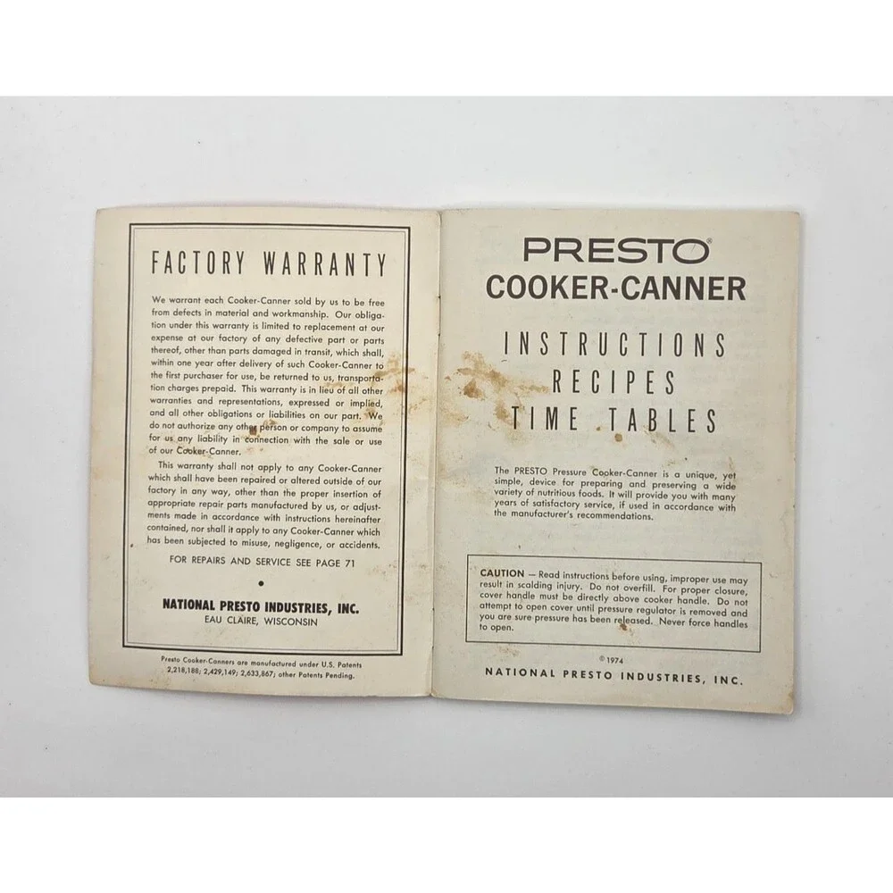 Presto this vintage